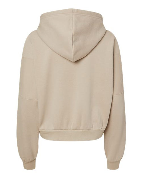 MV Sport Women's Sueded Fleece Crop Hooded Sweatshirt MV Sport