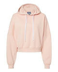 MV Sport Women's Sueded Fleece Crop Hooded Sweatshirt MV Sport