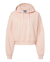 MV Sport Women's Sueded Fleece Crop Hooded Sweatshirt MV Sport