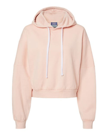 MV Sport Women's Sueded Fleece Crop Hooded Sweatshirt MV Sport