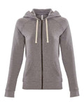 Next Level Women's Malibu Raglan Full-Zip Hoodie Next Level Apparel