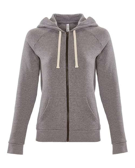 Next Level Women's Malibu Raglan Full-Zip Hoodie Next Level Apparel