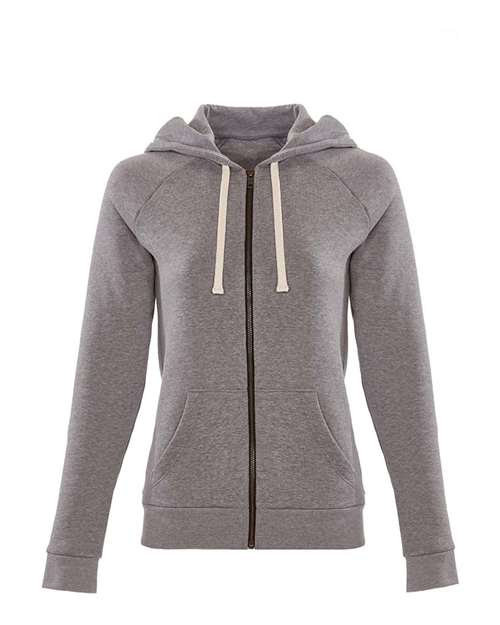 Next Level Women's Malibu Raglan Full-Zip Hoodie Next Level Apparel