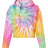 Colortone Women's Tie-Dyed Crop Hooded Sweatshirt Colortone