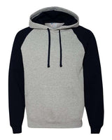 JERZEES Nublend® Colorblocked Raglan Hooded Sweatshirt JERZEES