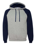 JERZEES Nublend® Colorblocked Raglan Hooded Sweatshirt JERZEES