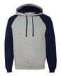 JERZEES Nublend® Colorblocked Raglan Hooded Sweatshirt JERZEES