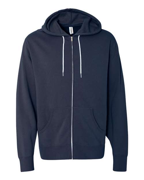 Independent Trading Co. Unisex Lightweight Full-Zip Hooded Sweatshirt