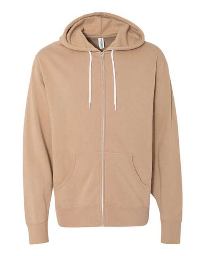 Independent Trading Co. Unisex Lightweight Full-Zip Hooded Sweatshirt