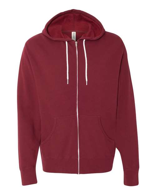 Independent Trading Co. Unisex Lightweight Full-Zip Hooded Sweatshirt