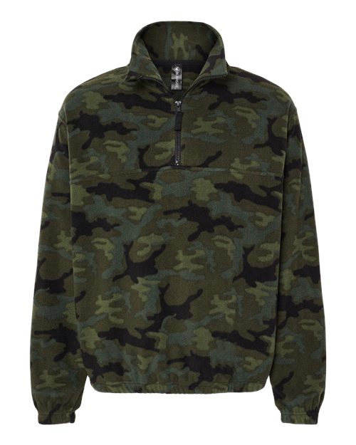 Burnside Polar Fleece Quarter-Zip Pullover Burnside