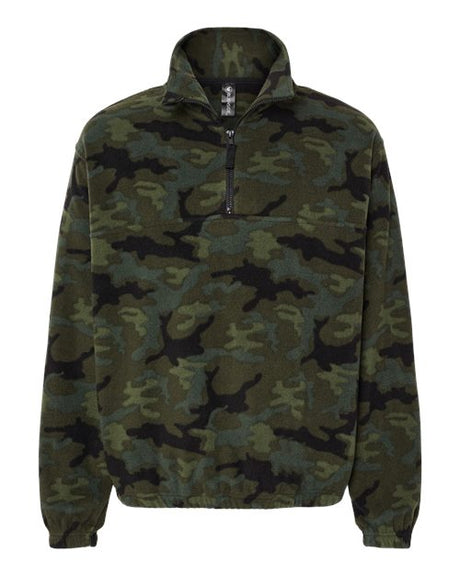 Burnside Polar Fleece Quarter-Zip Pullover Burnside
