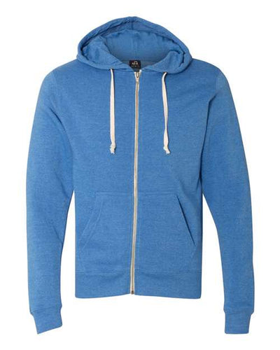 J. America Men's Triblend Full-Zip Hooded Sweatshirt