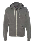 J. America Men's Triblend Full-Zip Hooded Sweatshirt J. America Men's