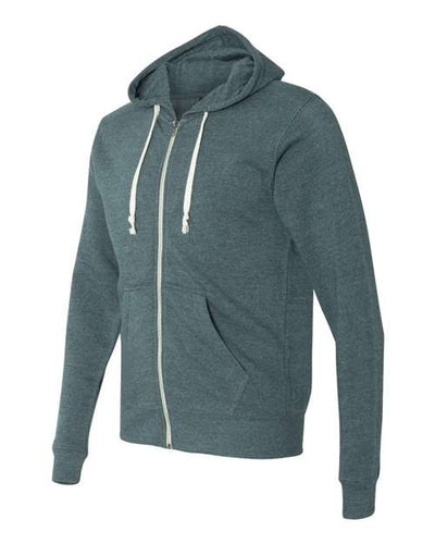 J. America Men's Triblend Full-Zip Hooded Sweatshirt