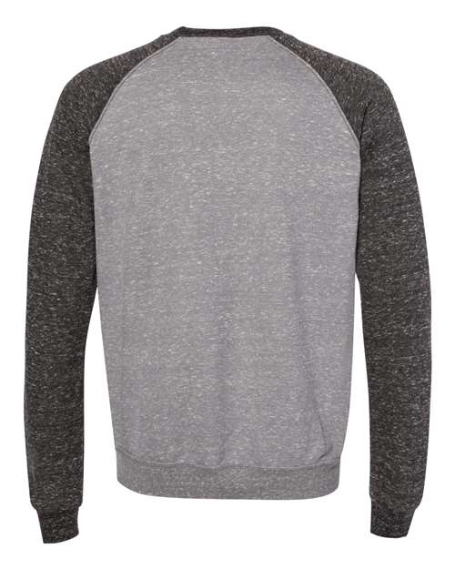 JERZEES Men's Snow Heather French Terry Raglan Crew Sweatshirt 91M JERZEES