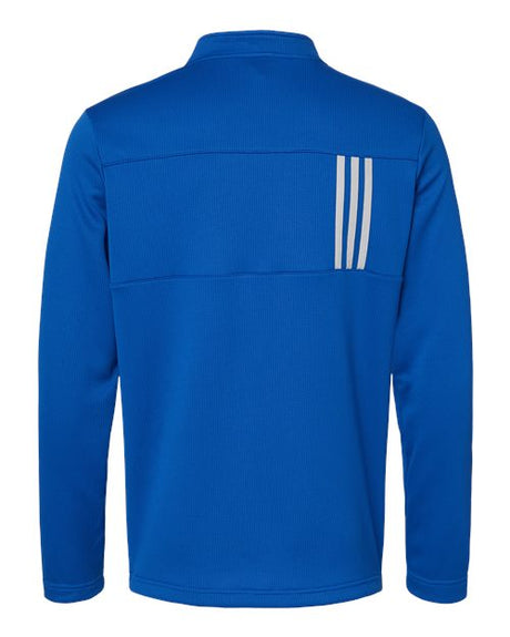 adidas Men's 3-Stripes Double Knit Quarter-Zip Pullover-2