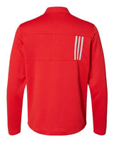 adidas Men's 3-Stripes Double Knit Quarter-Zip Pullover-2