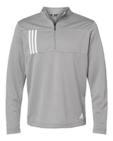 adidas Men's 3-Stripes Double Knit Quarter-Zip Pullover-1