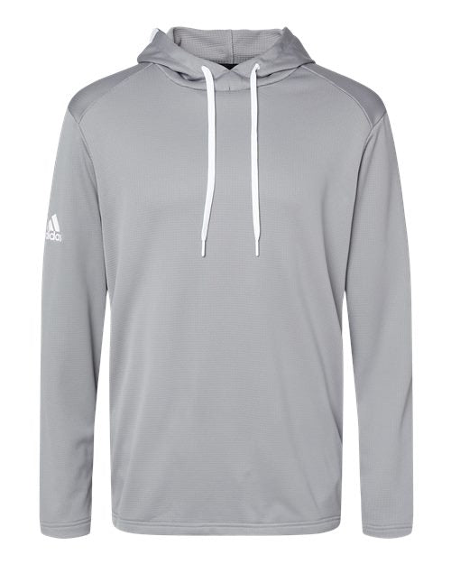 adidas Men's Textured Mixed Media Hooded Sweatshirt-1