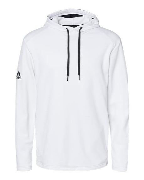 adidas Men's Textured Mixed Media Hooded Sweatshirt-1