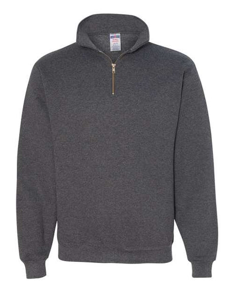 JERZEES Men's Super Sweats NuBlend Quarter-Zip Cadet Collar Sweatshirt JERZEES