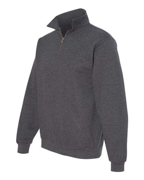 JERZEES Men's Super Sweats NuBlend Quarter-Zip Cadet Collar Sweatshirt JERZEES