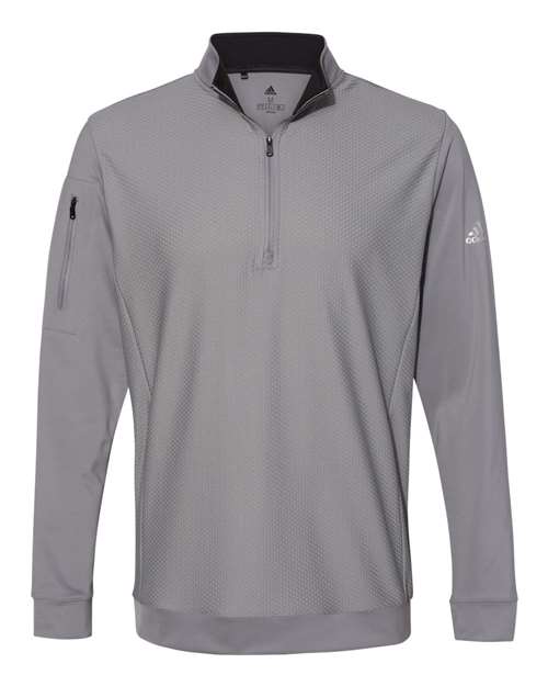 adidas Men's Performance Textured Quarter-Zip Pullover-1