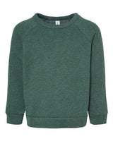 BELLA + CANVAS Toddler Sponge Fleece Raglan Sweatshirt