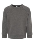 BELLA + CANVAS Toddler Sponge Fleece Raglan Sweatshirt