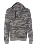 Burnside Men's Camo Full-Zip Hooded Sweatshirt Burnside