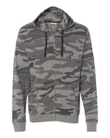 Burnside Men's Camo Full-Zip Hooded Sweatshirt Burnside