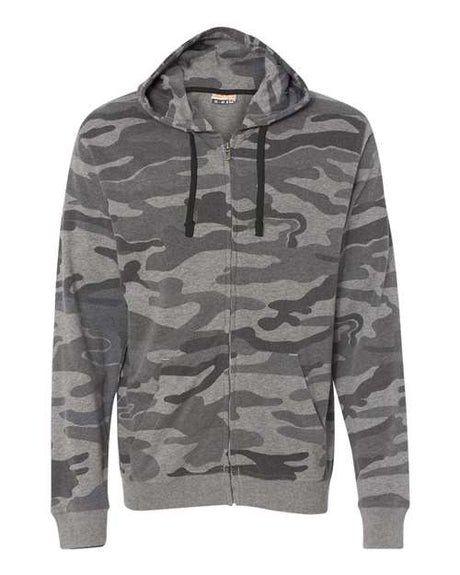 Burnside Men's Camo Full-Zip Hooded Sweatshirt Burnside