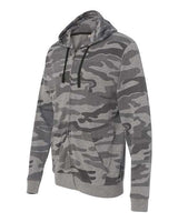 Burnside Men's Camo Full-Zip Hooded Sweatshirt Burnside