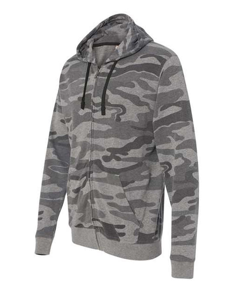 Burnside Men's Camo Full-Zip Hooded Sweatshirt Burnside