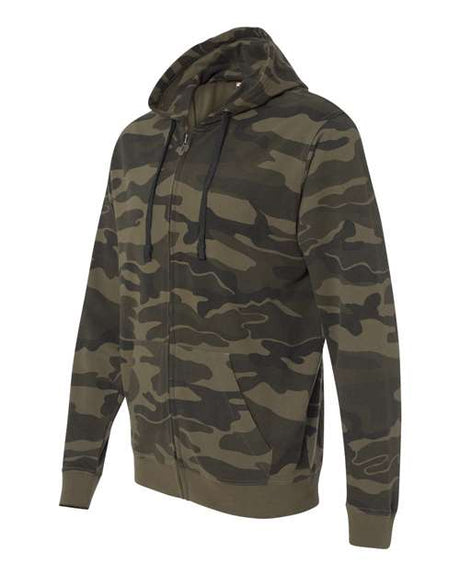 Burnside Men's Camo Full-Zip Hooded Sweatshirt Burnside