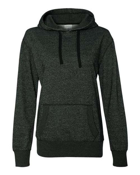 J. America Women's Glitter French Terry Hooded Sweatshirt J. America