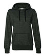 J. America Women's Glitter French Terry Hooded Sweatshirt J. America