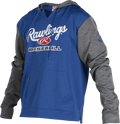 Rawlings Youth 2-Tone Long-Sleeve Fleece Baseball Hoodie Rawlings