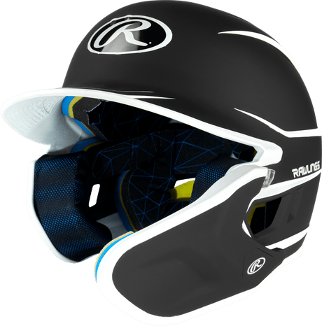 Rawlings Mach Two-Tone Matte Helmet with Adjustable Face Guard - Senior Rawlings