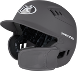 Rawlings R16 1-Tone Junior Baseball Helmet with Reversible Extension - Matte Rawlings