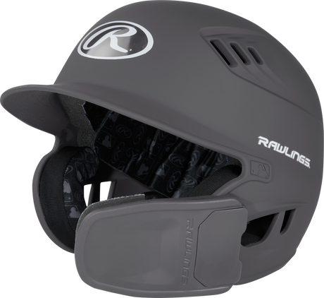 Rawlings R16 1-Tone Junior Baseball Helmet with Reversible Extension - Matte Rawlings