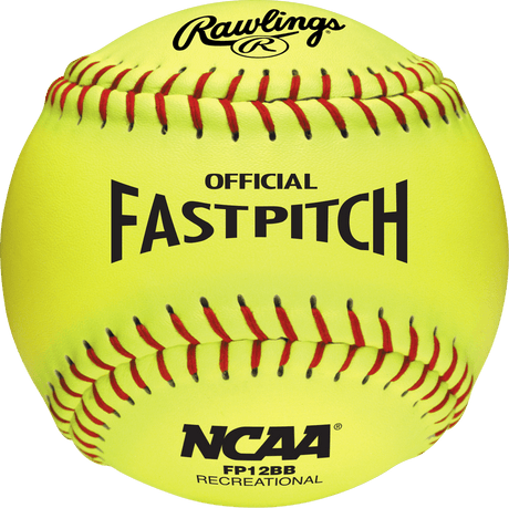 Rawlings 12" NCAA Recreational Fastpitch Softball - 6 Pack Softball Softballs All