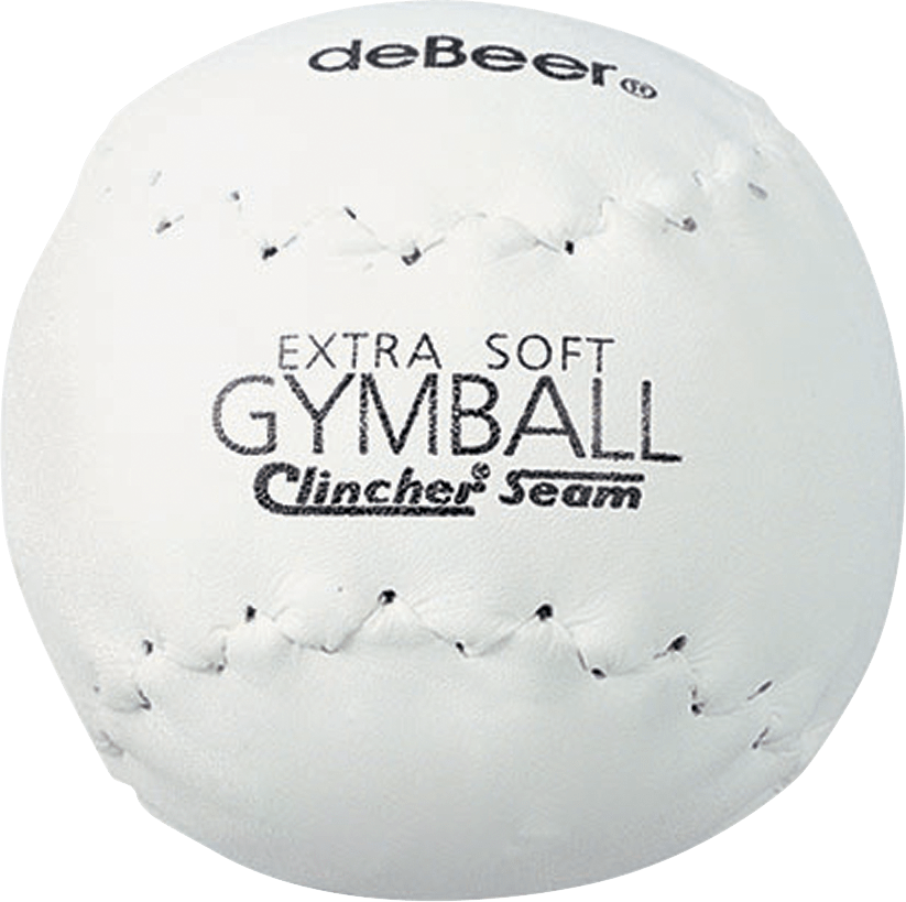 Rawlings deBeer 14" White Softie Gymball Clincher Softball - Dozen