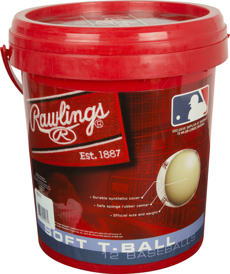 Rawlings 1 Gallon T-Ball/Bucket Combo - Includes 12 TVB Tee Balls