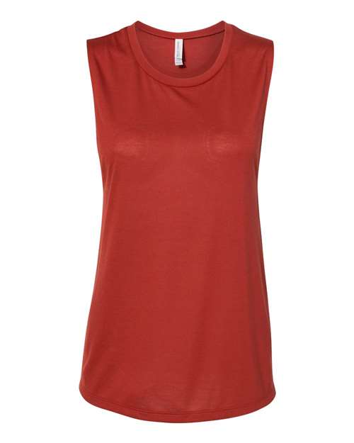 BELLA + CANVAS Women's Flowy Scoop Muscle Tank Top BC8803