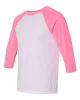 BELLA + CANVAS Unisex Three-Quarter Sleeve Baseball Tee