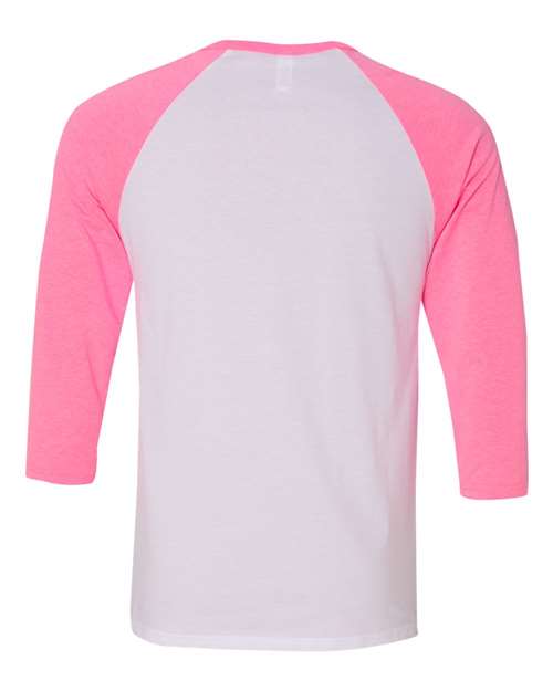 BELLA + CANVAS Unisex Three-Quarter Sleeve Baseball Tee