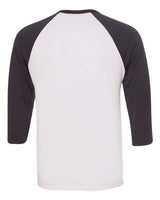 BELLA + CANVAS Unisex Three-Quarter Sleeve Baseball Tee