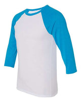 BELLA + CANVAS Unisex Three-Quarter Sleeve Baseball Tee